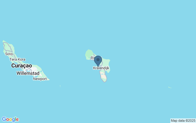 Kaart met locatie Klein Bonaire